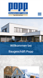 Mobile Screenshot of baugeschaeft-popp.de